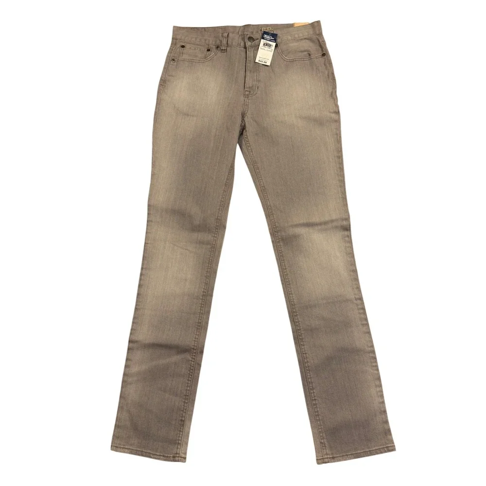 Polo Ralph Lauren Boys True Slim Grey Jeans Sz 18 NWT Stretch Denim 323116227BSS